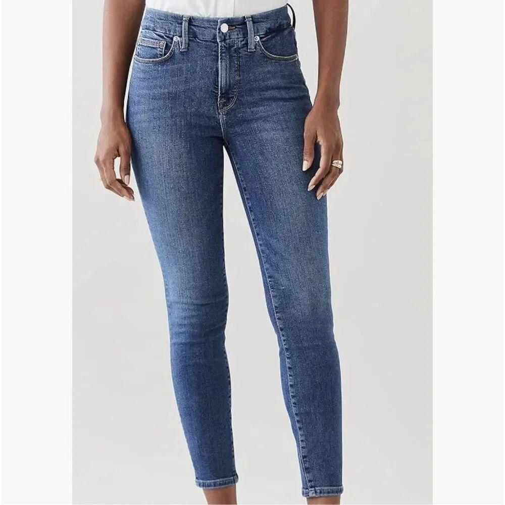 Good American Good Legs Crop 0/25 normcore wedgie jeans